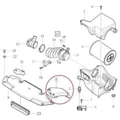 Volvo V40 Hava Filtre Kutusu Ara Borusu 2013-2019