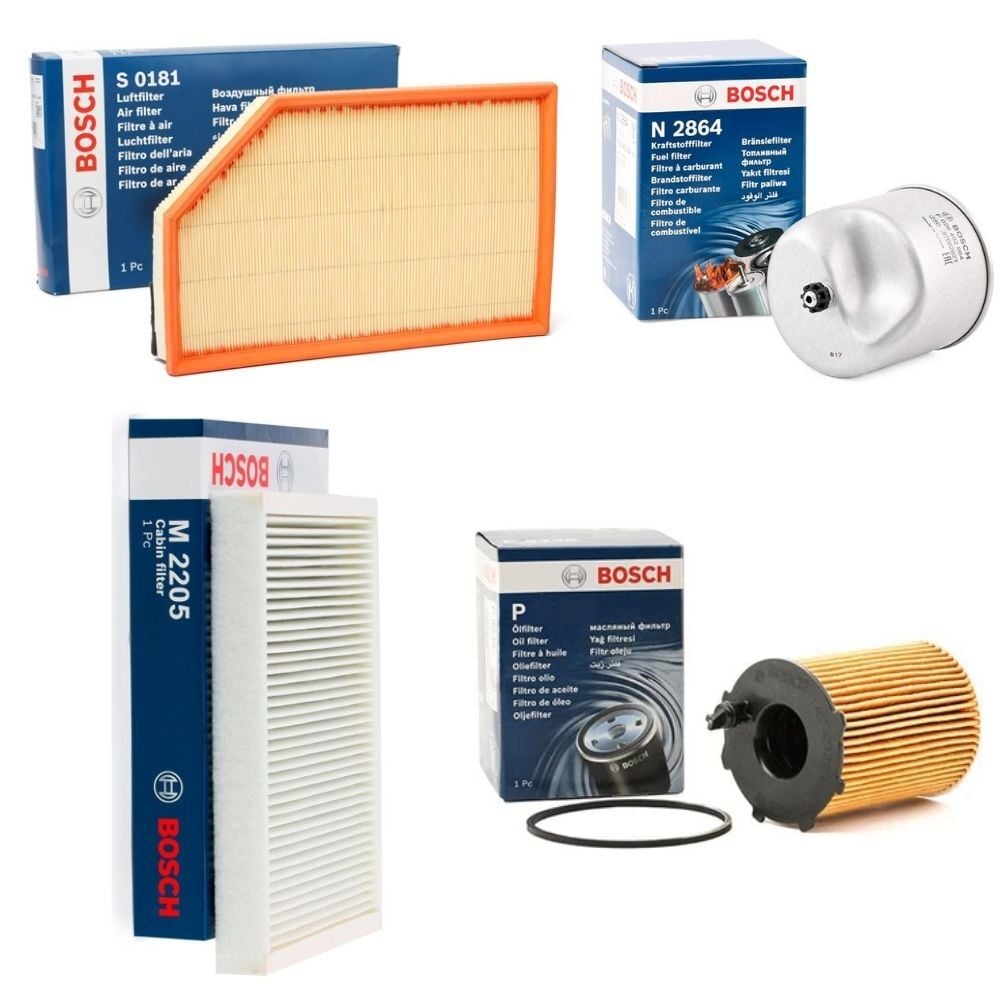 Volvo S60 S80 V60 V70 Bakım Filtre Seti Yağ Hava Polen Yakıt Filtresi Seti 1.6 Dizel D2