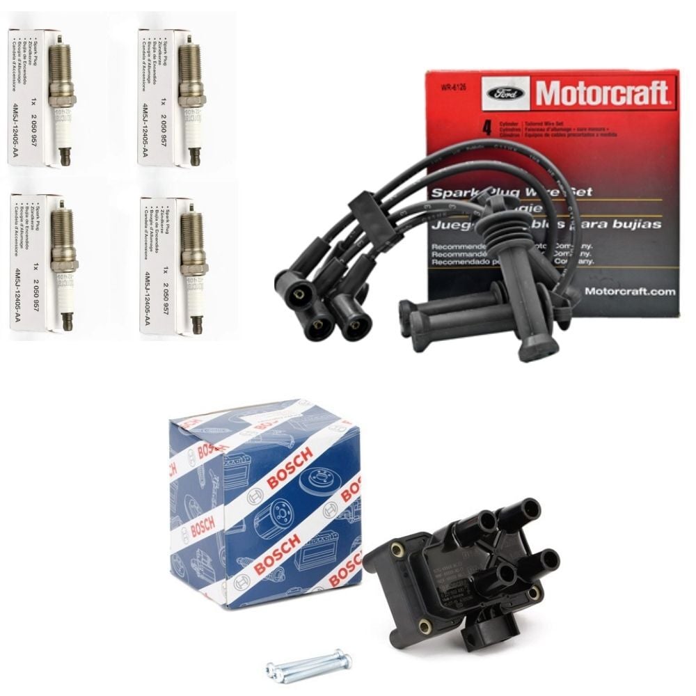 Ford Focus 1 Bobin Buji ve Buji Kablosu Set 1998-2005 1.6 Benzinli