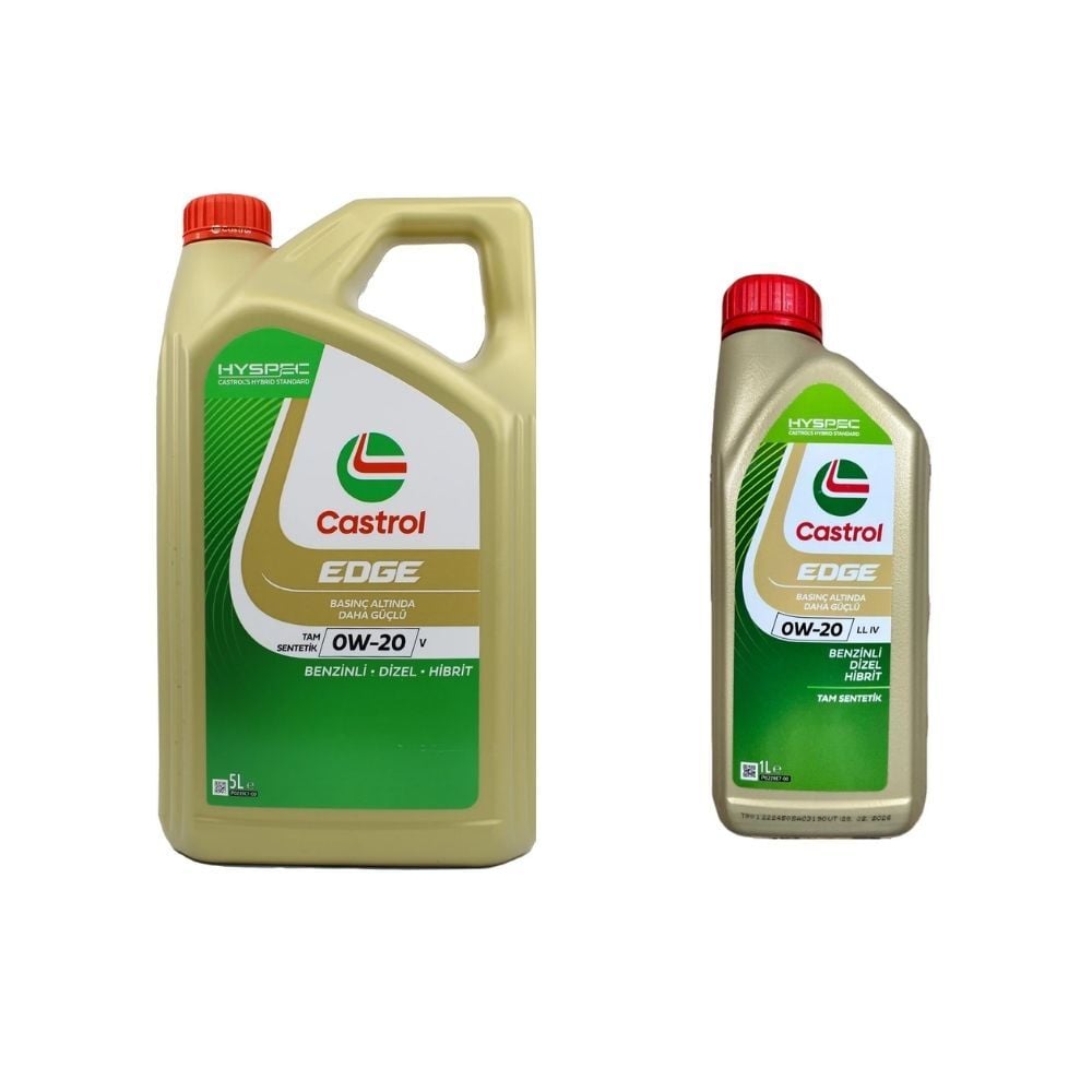 Castrol Edge 0W20 6 Lt Tam Sentetik Partiküllü Motor Yağı