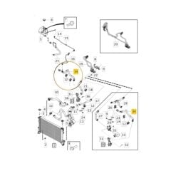 Volvo S90 V90 V60 XC60 XC90 Radyatör Hortumu 31657656