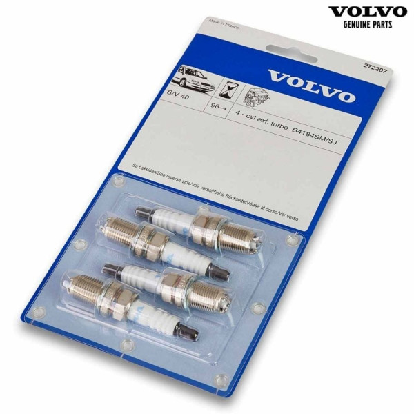 Volvo S40 V40 1996-2004 Ateşleme Buji Takımı Turbosuz Orjinal 272207 Volvo S40 V40 1996-2004 Ateşleme Buji Takımı Turbosuz Orjinal 272207